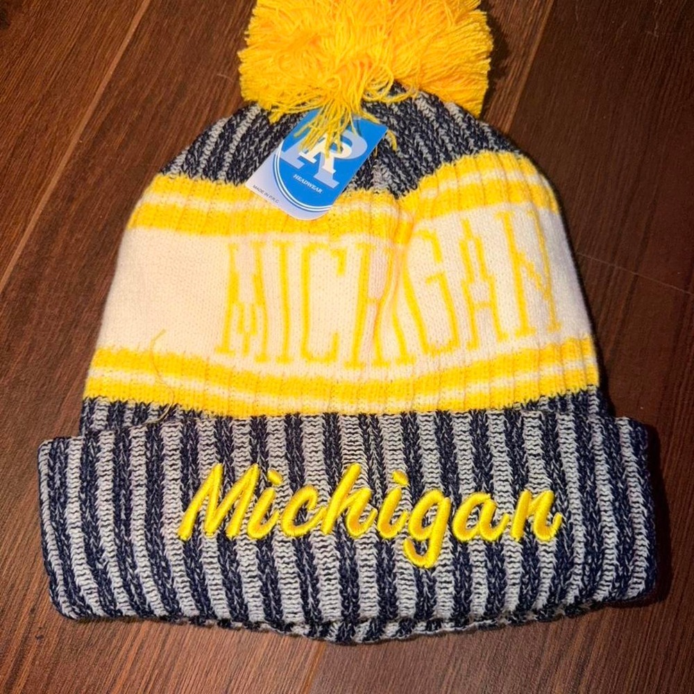 Michigan Wolverines multicoloured knit beanie